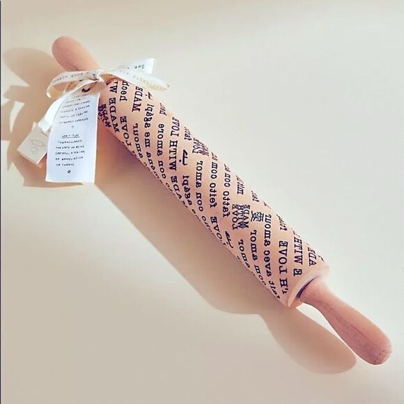 Anthropologie Made With Love Rolling Pin - Picture 1 of 3